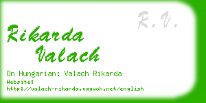 rikarda valach business card